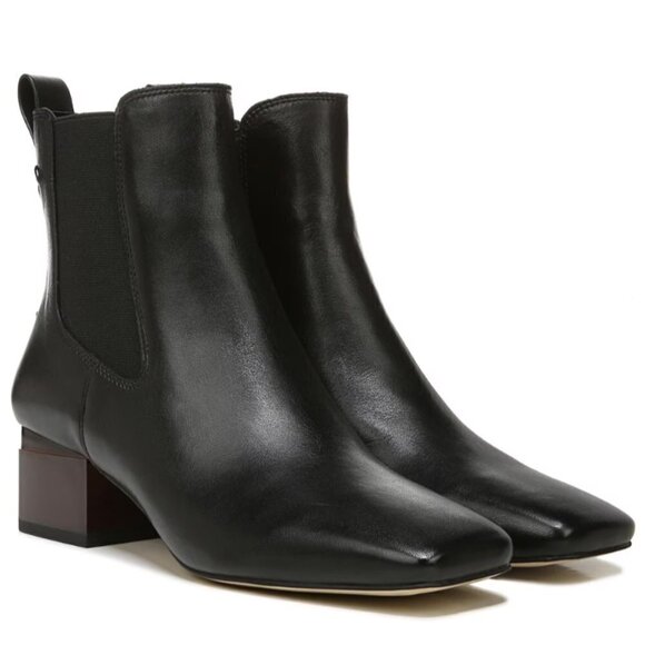Franco Sarto Waxton Bootie In Black Leather - Picture 1 of 11